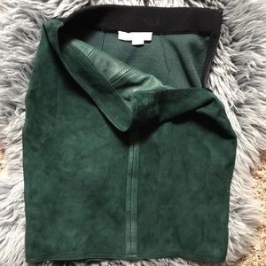 Alexander Wang suede front high waisted skirt